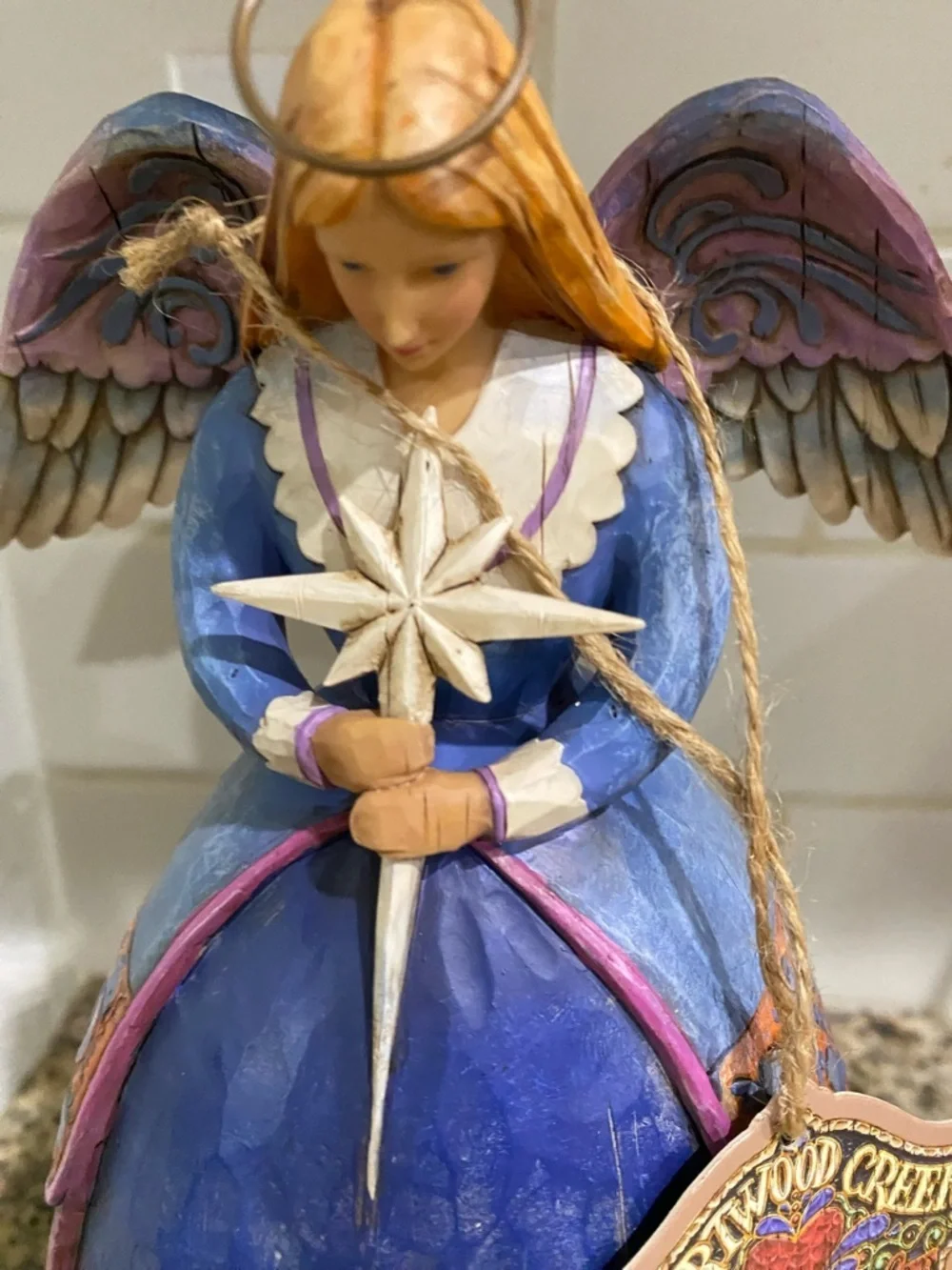 Jim Shore Heartwood Creek Enesco Angel Nativity 11” Holy Family 2005 Figurine
